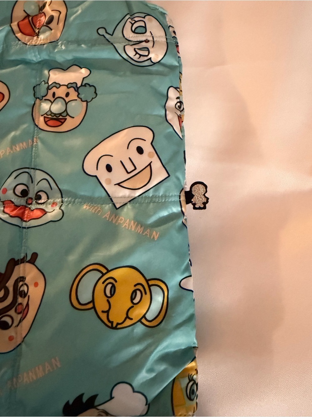 Vintage Kids' Light Blue unique anime ANPANMAN Character Puffer Vest unisex - Picture 3 of 8